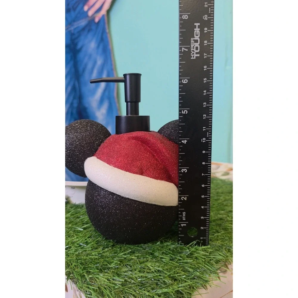 Disney Mickey Mouse Santa Hat Glitter 3D Soap Dispenser